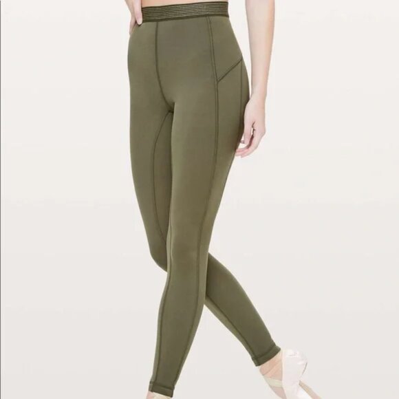 Lululemon Principle Dancer Golden Lining Tight - 28” Leggings High Rise - Picture 1 of 11